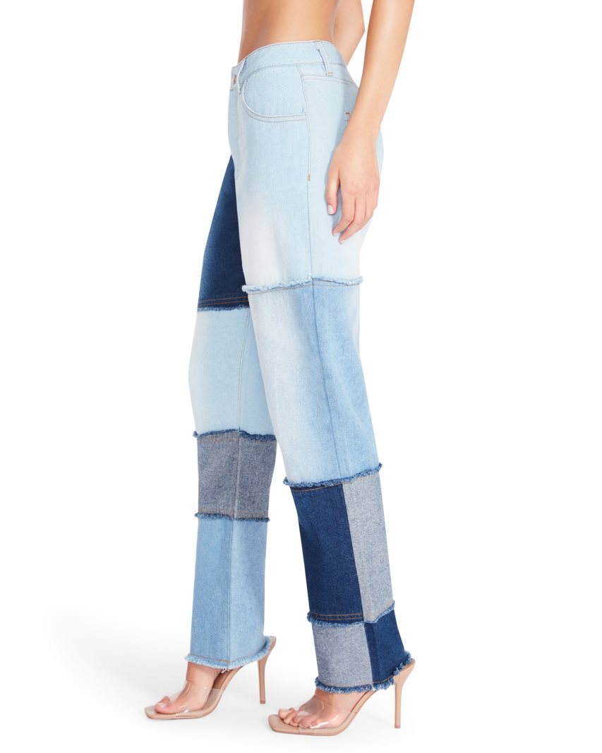 Pantalones Steve Madden Kylie Denim Fabric Mujer Azules | ES WS103E